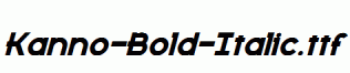 Kanno-Bold-Italic.ttf