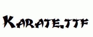 Karate.ttf