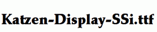 Katzen-Display-SSi.ttf