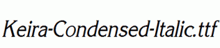 Keira-Condensed-Italic.ttf