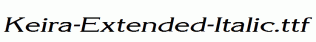 Keira-Extended-Italic.ttf