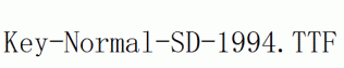 Key-Normal-SD-1994.ttf