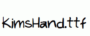 KimsHand.ttf