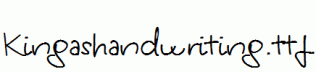 Kingashandwriting.ttf
