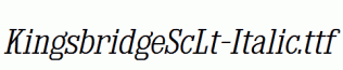 KingsbridgeScLt-Italic.ttf