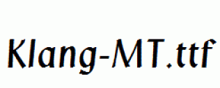 Klang-MT.ttf