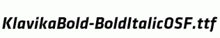 KlavikaBold-BoldItalicOSF.ttf