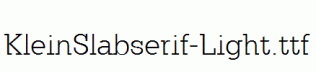 KleinSlabserif-Light.ttf