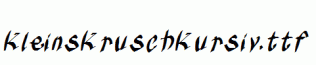 KleinsKruschKursiv.ttf