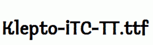 Klepto-ITC-TT.ttf