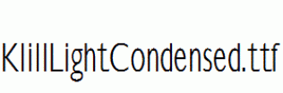 KlillLightCondensed.ttf