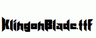 KlingonBlade.ttf