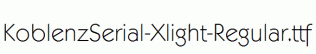 KoblenzSerial-Xlight-Regular.ttf