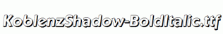 KoblenzShadow-BoldItalic.ttf