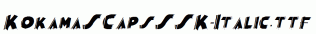 KokamaSCapsSSK-Italic.ttf