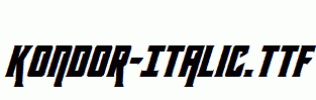 Kondor-Italic.ttf