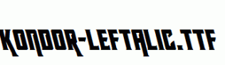 Kondor-Leftalic.ttf