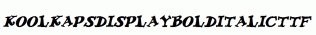 KoolKapsDisplay-Bold-Italic.ttf