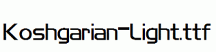 Koshgarian-Light.ttf