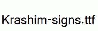 Krashim-signs.ttf
