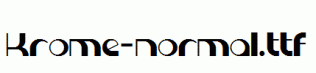 Krome-normal.ttf