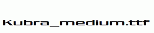 Kubra_medium.ttf