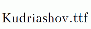 Kudriashov.ttf