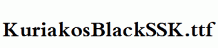 KuriakosBlackSSK.ttf