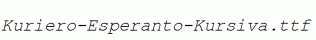 Kuriero-Esperanto-Kursiva.ttf