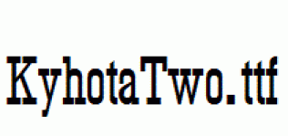 KyhotaTwo.ttf