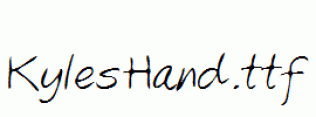 KylesHand.ttf