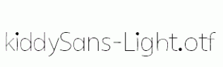 kiddySans-Light.otf