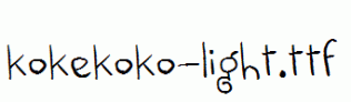 kokekoko-light.ttf