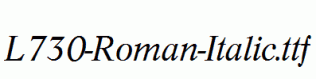 L730-Roman-Italic.ttf