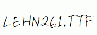 LEHN261.ttf