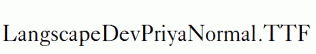 LangscapeDevPriyaNormal.ttf