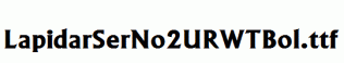 LapidarSerNo2URWTBol.ttf