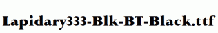 Lapidary333-Blk-BT-Black.ttf