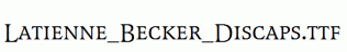 Latienne_Becker_Discaps.ttf