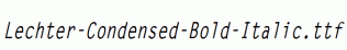 Lechter-Condensed-Bold-Italic.ttf