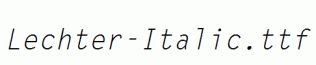 Lechter-Italic.ttf