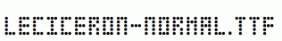 Leciceron-Normal.ttf