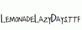 LemonadeLazyDays.ttf