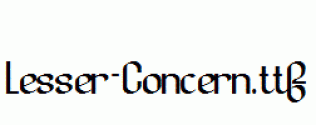 Lesser-Concern.ttf