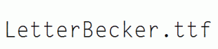 LetterBecker.ttf