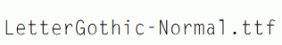 LetterGothic-Normal.ttf