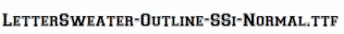 LetterSweater-Outline-SSi-Normal.ttf