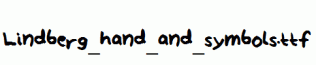 Lindberg_hand_and_symbols.ttf