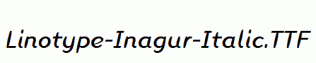 Linotype-Inagur-Italic.ttf