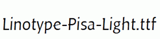 Linotype-Pisa-Light.ttf